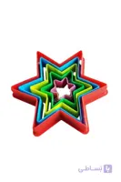 کاتر رنگی طرح ستاره 6 پر