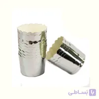 کپسول کاپ کیک لیزری نقره ای تکی