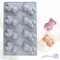 قالب سیلیکون خرس تدی 8 عددی