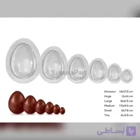 قالب شکلات تخم مرغی 6عددی