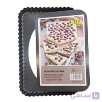 قالب تارت تفلون مستطیل کف جدا