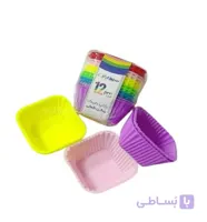 قالب سیلیکونی کاپ کیک مربع