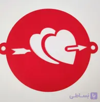 شابلون قلب و تیر