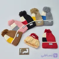 کلاه بافت داخل خز تک پوم عمده