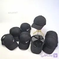 کلاه کتان پشت توری مشکی عمده