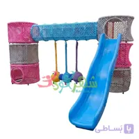 مجموعه بازی دو برج تارتنی سرسره‌دار