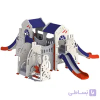 تاب و سرسره کودک دو برج با سه سرسره مدل PS5407
