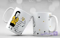 لیوان سرامیکی با طرح  دهنی با شناسه 17968