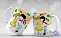 لیوان سرامیکی با طرح   ست تم عاشقانه با شناسه 16378