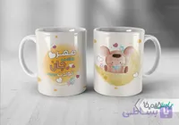 لیوان سرامیکی با طرح تبریک تولد مهر با شناسه ۳۰۳۰۳