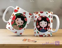لیوان سرامیکی با طرح  ست شب یلدا با شناسه 14548