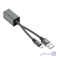 کابل 25 سانتی متری پاور‌بانکی لایتنینگ الدینیو مدل LDNIO LC98LDNIO LC98 Lightning Cable 25cm