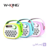 اسپیکر بلوتوثی قابل حمل دبلیو کینگ مدل W-king T1 + رم 16 گیگابایتW-King T1 Portable Bluetooth Speaker