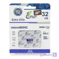 رم میکرو ۳۲ گیگ ویکومن Vicco Extra U1 80MB/s بدون خشابVicco man microSD Class 10 U1 80MB/s 533X 32GB Memory