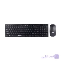 کیبورد و ماوس بی سیم سادیتا مدل SKM-2404 WL