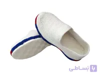 گیوه بچه گانه کردی رویه دستباف رنگ سفید سایز 23 سن 1.5 تا 2 سال