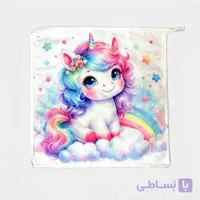 حوله دست و صورت نوزاد مدل یونیکورن (unicorn)