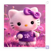 حوله دست و صورت نوزاد مدل کیتی kitty