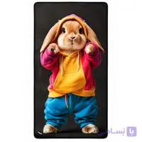 حوله ورزشی میکرو پنبه سایز ۵۰×۱۰۰ سانتی‌متر مدل خرگوش کد A379