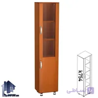 کتابخانه کناره تمام شیشه ماهان BCSN745