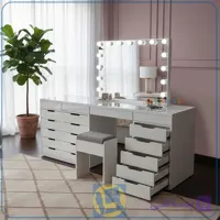میز آرایش لامپ دار DJ573