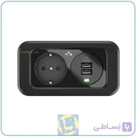 پریز برق و شارژر فکتور Twin+ کد LLF215