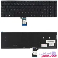 کیبرد لپ تاپ ایسوس N501 مشکی-اینترکوچک-بابک لایت-بدون کلید پاور