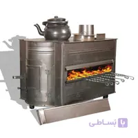 بخاری سه کاره مکعبی هیزمی