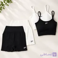 ست نیم تنه و شلوارک اسپرت ls141778