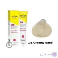 آلفا پرف یلو ALFAPARF YELLOW PROFESSIONAL رنگ مو شماره 31. تونر شنی کرمی 100 میل
