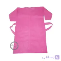 گان یکبار مصرف آرایشگاهی تکی صورتی