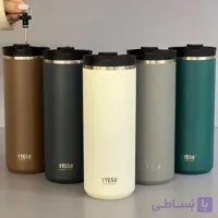 تراول ماگ تایسو فرنچ پرس دار شاینی براق 750 میل(Tyeso) کد 0493