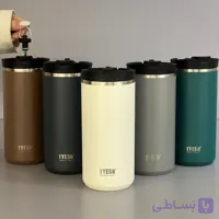 تراول ماگ تایسو فرنچ پرس دار 600 میل شاین دار (Tyeso) کد 0492