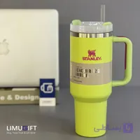 تراول ماگ استنلی Stanley Quencher مدل تامبلر رنگ سبز فسفری 40oz -کد 0390