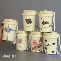 تراول ماگ دوحالته فانتزی داخل سرامیکی 310 میل- کد 0375