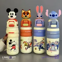 تراول ماگ فانتزی دیزنی اورجینال طرح استیچ و زوتوپیا و میکی موس 480 میل (Zootopia)- کد 0419