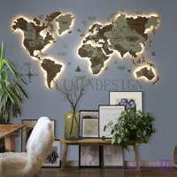 نقشه جهان پازلی سوگند با نور مخفی