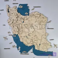 نقشه ایران پرایم خود رنگ