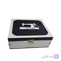 جعبه نخ و سوزن چوبی
