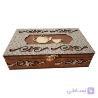 باکس دمنوش چوبی طرح کلاسیک