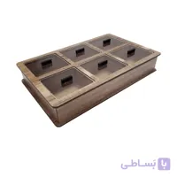 جعبه تنقلات و آجیل چوبی