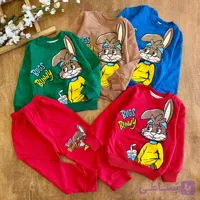 بلوز شلوار خرگوش و نوشیدنی Bunny سایز 35 تا 50 کد 6916