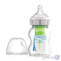 شیشه شیر پیرکس عریض 150 میل آپشن پلاس Drbrowns