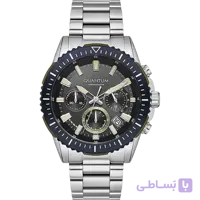 ساعت مچی کوانتوم مدل PWG1128.350 با کرونوگراف و بند استیل