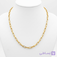 خرید و قیمت گردنبند مستطیل استیل طلایی