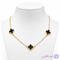 خرید و قیمت گردنبند ون کلیف استیل رنگ طلایی و نقره ایی