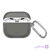 کیس ایرپاد ۳ یونیک مدل UNIQ Glase -شفاف دودی- GLSSMK