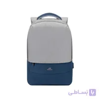 کوله پشتی ریواکیس مدل 7562 grey/dark blue anti-theft Laptop backpack 15.6