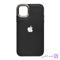 قاب گوشی magic mask چرمی مناسب برای Apple iPhone 12 pro  رنگ مشکی