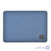 کیف ضد ضربه مک بوک ۱۳ اینچی یونیک مدل UNIQ Dfender Magnetic Snap Bumber- سورمه ای